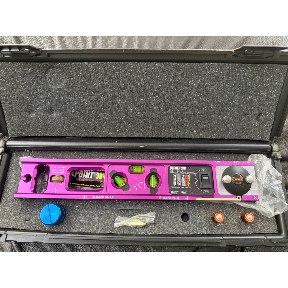 Checkpoint 3D-DMS Dynamic Module System Laser Level Purple Anodized Aluminum USA